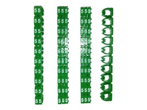 Кольцо маркировочное 5, зеленый Netko 100шт