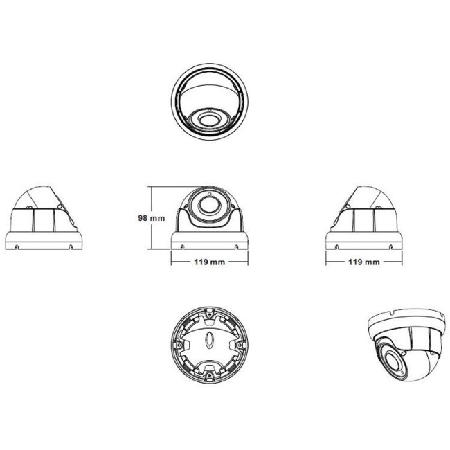 HN-VD323VFIR (2.8-12) MHD видеокамера 5Mp Hunter HN-VD323VFIR (2.8-12) MHD видеокамера 5Mp Hunter