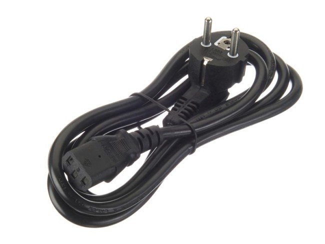 Кабель питания (евровилка - штекер IEC С13) 3*1,5мм2, 1,8м, черный, NETKO Optima Кабель питания (евровилка - штекер IEC С13) 3*1,5мм2, 1,8м, черный, NETKO Optima