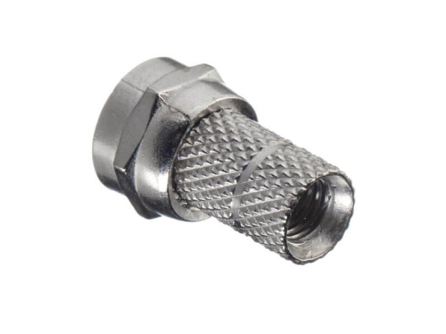 Штекер F (гайка) на 3С2V (цинк) (F113), NETKO Optima 20 шт Штекер F (гайка) на 3С2V (цинк) (F113), NETKO Optima 20 шт