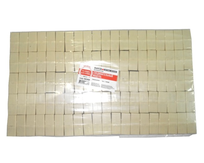 Соединительный модуль RJ45(8p8c) на RJ45(8p8c) прямой контакт, бежевый NETKO Optima Bronze 10шт Соединительный модуль RJ45(8p8c) на RJ45(8p8c) прямой контакт, бежевый NETKO Optima Bronze 10шт