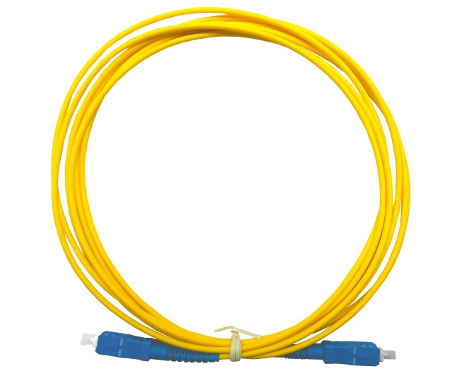 Патч-корд оптический соединительный SC-SC/UPC SM Simplex 3.0мм 9/125, LSZH 10 шт