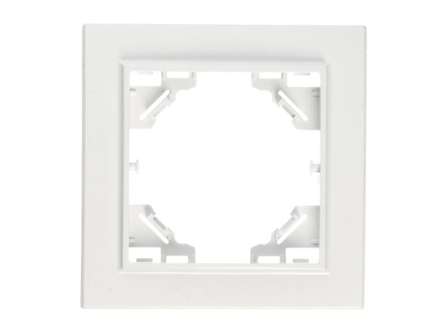 Рамка 1-постовая, пластик, IP20, цвет белый NETKO Optima Electric Рамка 1-постовая, пластик, IP20, цвет белый NETKO Optima Electric