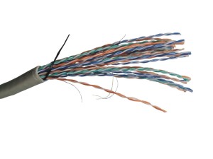 Кабель UTP25 cat.5e, , 0,5мм, ZH нг(A)-HF, не содержащий галогенов, серый 305м