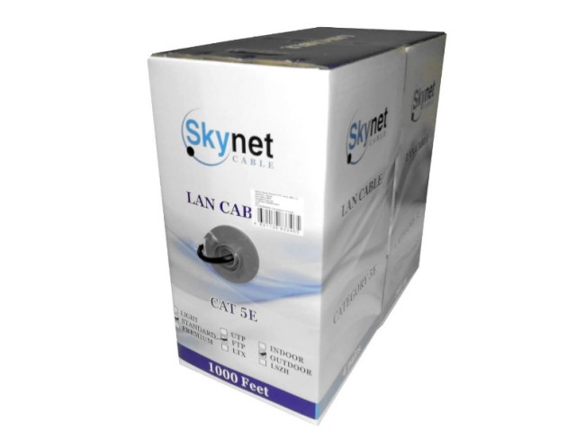 Кабель Skynet Standard FTP4 cat.5е, одножильный, Cu, Проходит Fluke тест, для наружных работ, черный 5м Кабель Skynet Standard FTP4 cat.5е, одножильный, Cu, Проходит Fluke тест, для наружных работ, черный 5м