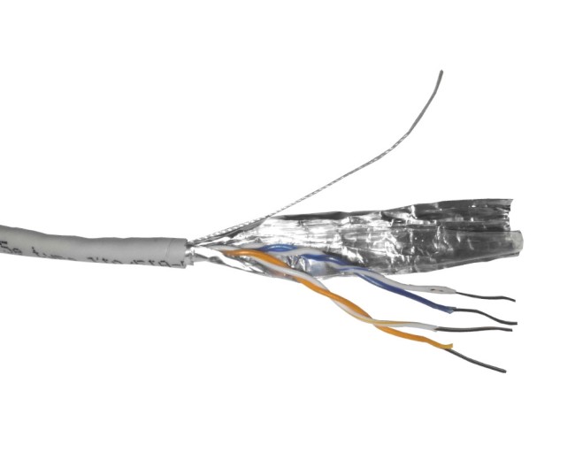 Кабель FTP2 cat.5е, одножильный, экранированный, Cu, серый, NETKO Optima Silver 20м Кабель FTP2 cat.5е, одножильный, экранированный, Cu, серый, NETKO Optima Silver 20м