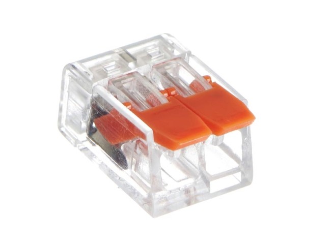 Клемма 223-412 многоразовая, универсальная, 2-проводная, (0,14-4мм2), NETKO Optima 10шт Клемма 223-412 многоразовая, универсальная, 2-проводная, (0,14-4мм2), NETKO Optima 10шт