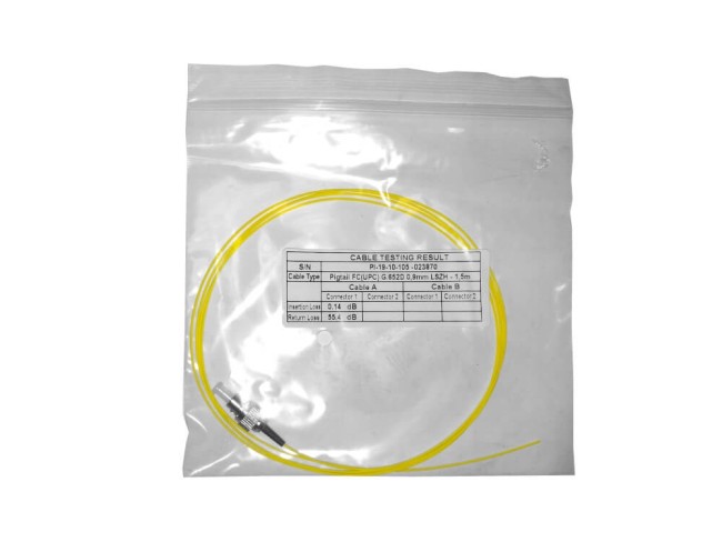 Пигтейл FC/UPC SM 0.9мм 9/125, LSZH 10 шт