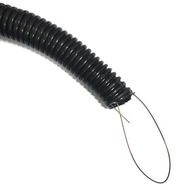 Труба гофрированная, ПНД, легкая, с зондом, d16 мм, черная, 100м С Труба гофрированная, ПНД, легкая, с зондом, d16 мм, черная, 100м С