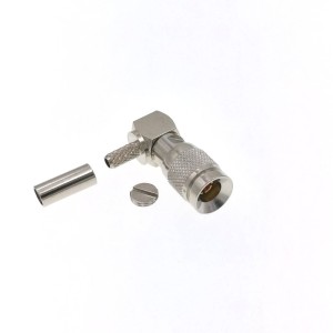ВЧ-разъём DIN 1.0/2.3(male)угловой обжимной под кабель RG-316 комплект 5 шт