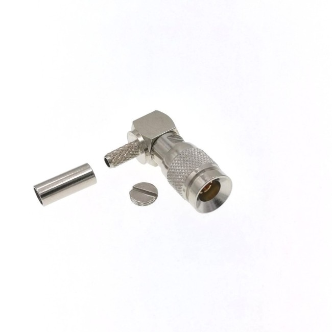 ВЧ-разъём DIN 1.0/2.3(male)угловой обжимной под кабель RG-316 комплект 5 шт