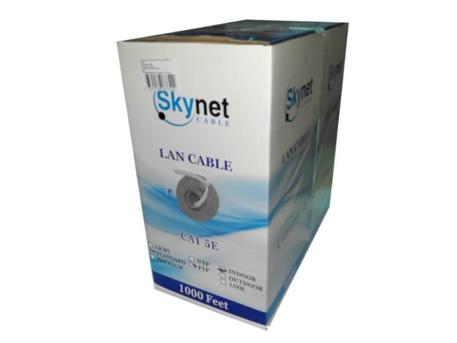 Кабель Skynet Standard FTP4 cat.5е, одножильный, Cu, Проходит Fluke тест, серый 200м Кабель Skynet Standard FTP4 cat.5е, одножильный, Cu, Проходит Fluke тест, серый 200м