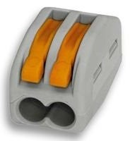 Клемма 222-412 многоразовая, универсальная, 2-проводная (0,08-2,5 (4) мм2) (аналог Wago), Netko 80шт Клемма 222-412 многоразовая, универсальная, 2-проводная (0,08-2,5 (4) мм2) (аналог Wago), Netko 80шт