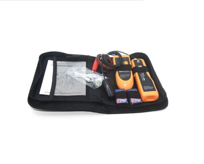 Кабельный тестер (трассоискатель) для кабеля, находящегося под землей, щуп с поисковой гирей, батарейки, чехол