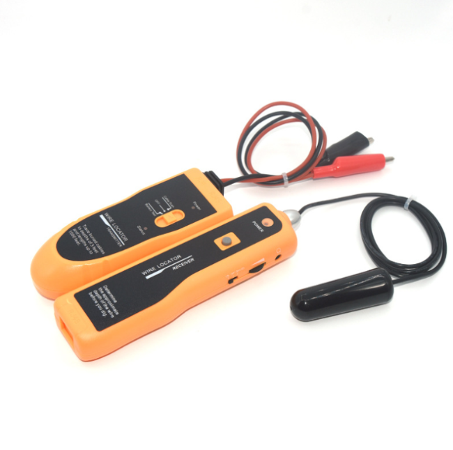 Кабельный тестер (трассоискатель) для кабеля, находящегося под землей, щуп с поисковой гирей, батарейки, чехол