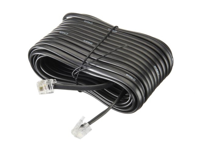 Удлинитель телефонный (6р4с) 15 метров / черный, блистер, Netko 20шт Удлинитель телефонный (6р4с) 15 метров / черный, блистер, Netko 20шт